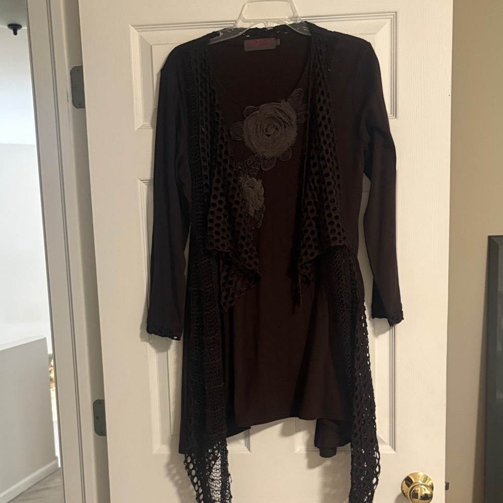 Elegant Brown Women's Sweater